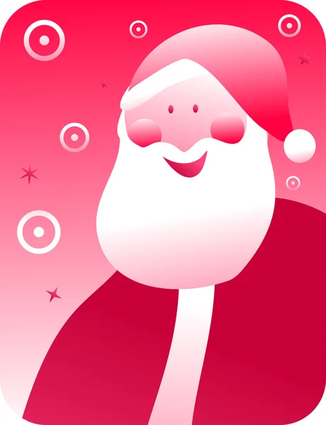 Retro santa illustration — Stock Vector