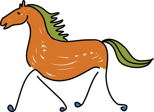 Ilustración de caballos — Vector de stock