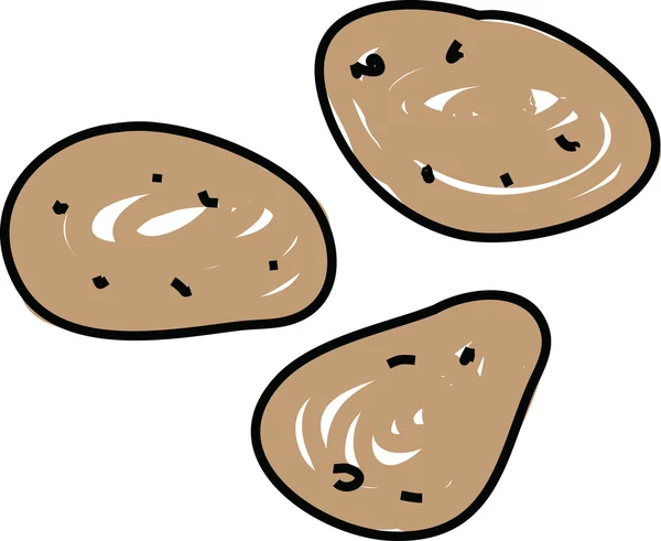 Cartoon vegetable - aardappel — Stockvector