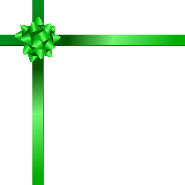 Ruban de Noël vert — Image vectorielle