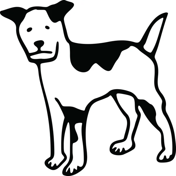 Dibujo de un perro mascota — Vector de stock