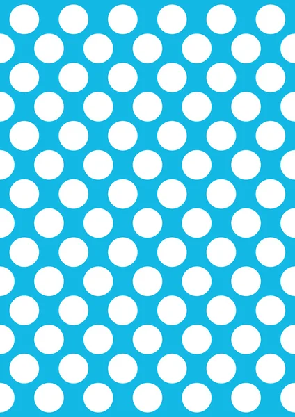 White polka dots on a blue — Stock Vector