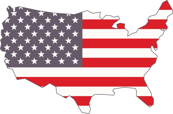 Карта Сполучених Штатів Америки — стоковий вектор