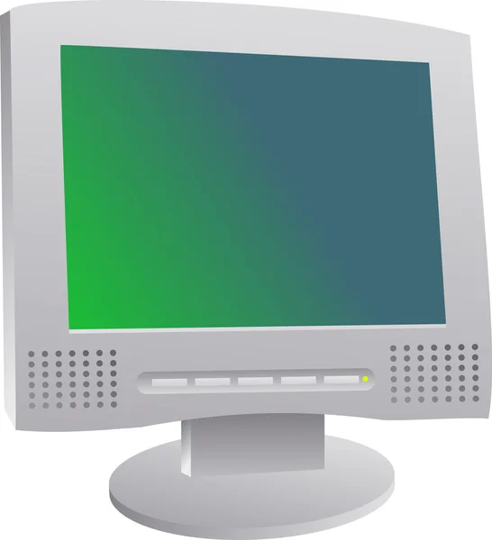 Illustrazione monitor del computer — Vettoriale Stock