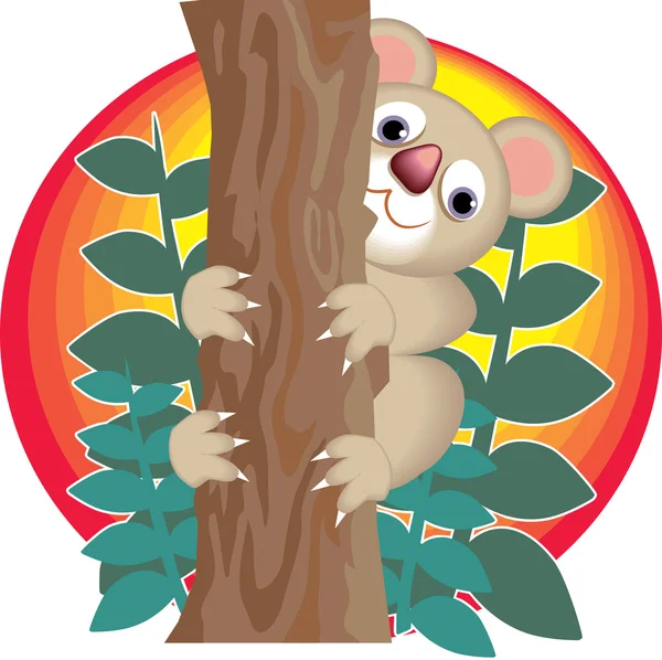 Cartoon Koala Bear — Stockvector