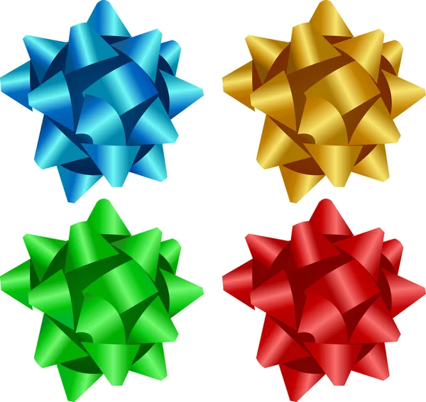 Noeuds de ruban de Noël — Image vectorielle