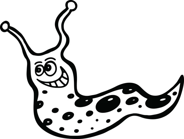 Drawing of a cartoon slug bug — Stock Vector
