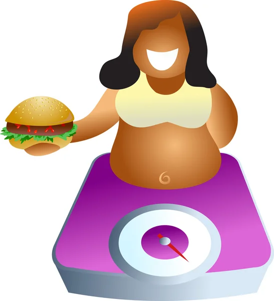 Étrend és táplálkozás rajzfilm — Stock Vector
