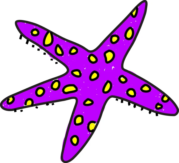 Illustration des étoiles de mer — Image vectorielle