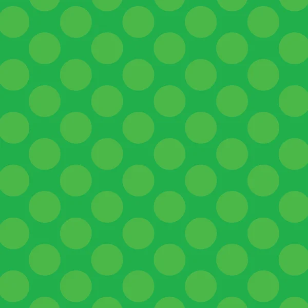 Retro Green Polka Dots — Stock Vector
