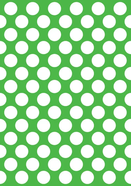 A zöld fehér pöttyös — Stock Vector