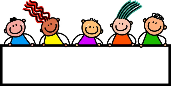 Mutlu ve çeşitli çocuk grup