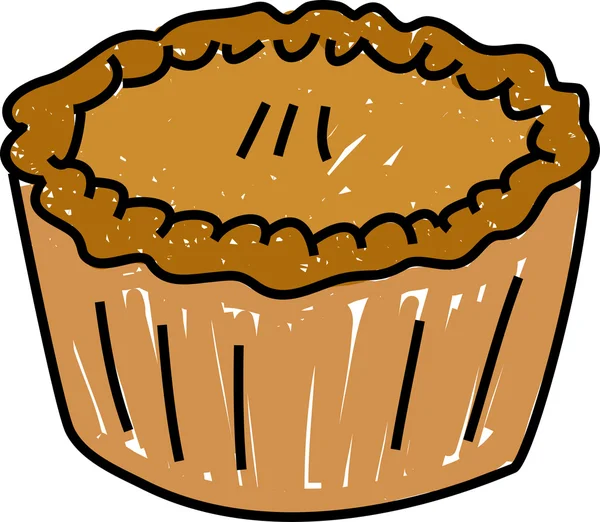 Freshly baked  pie — Stock Vector