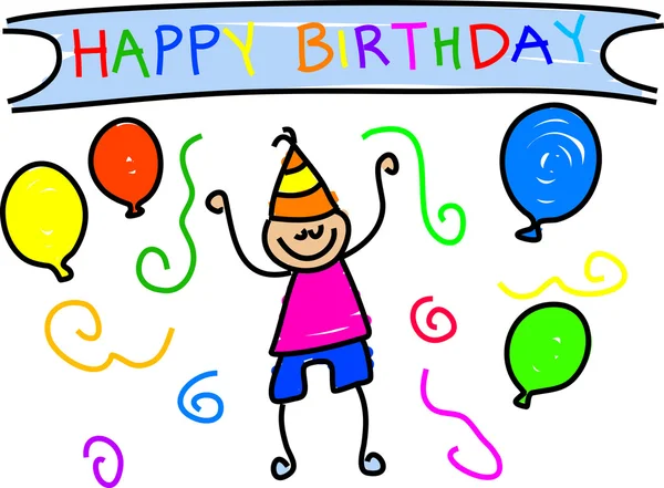 Happy birthday card design. — Stock Illustration Happy birthday card design. Vector Graphics