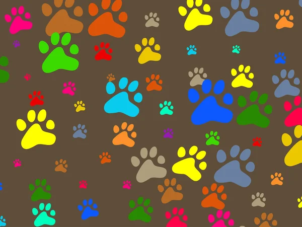 Pet Dog Paw Wallpaper — Stock Vector