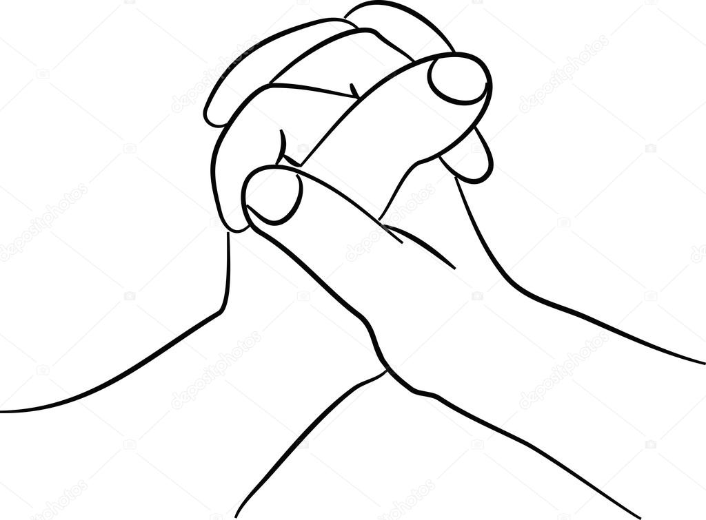 Male and female hand touching each other