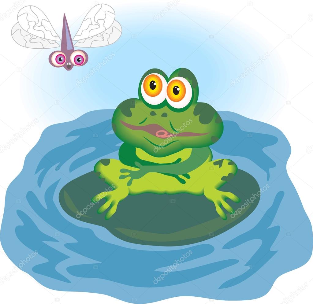 Hungry Cartoon  Frog