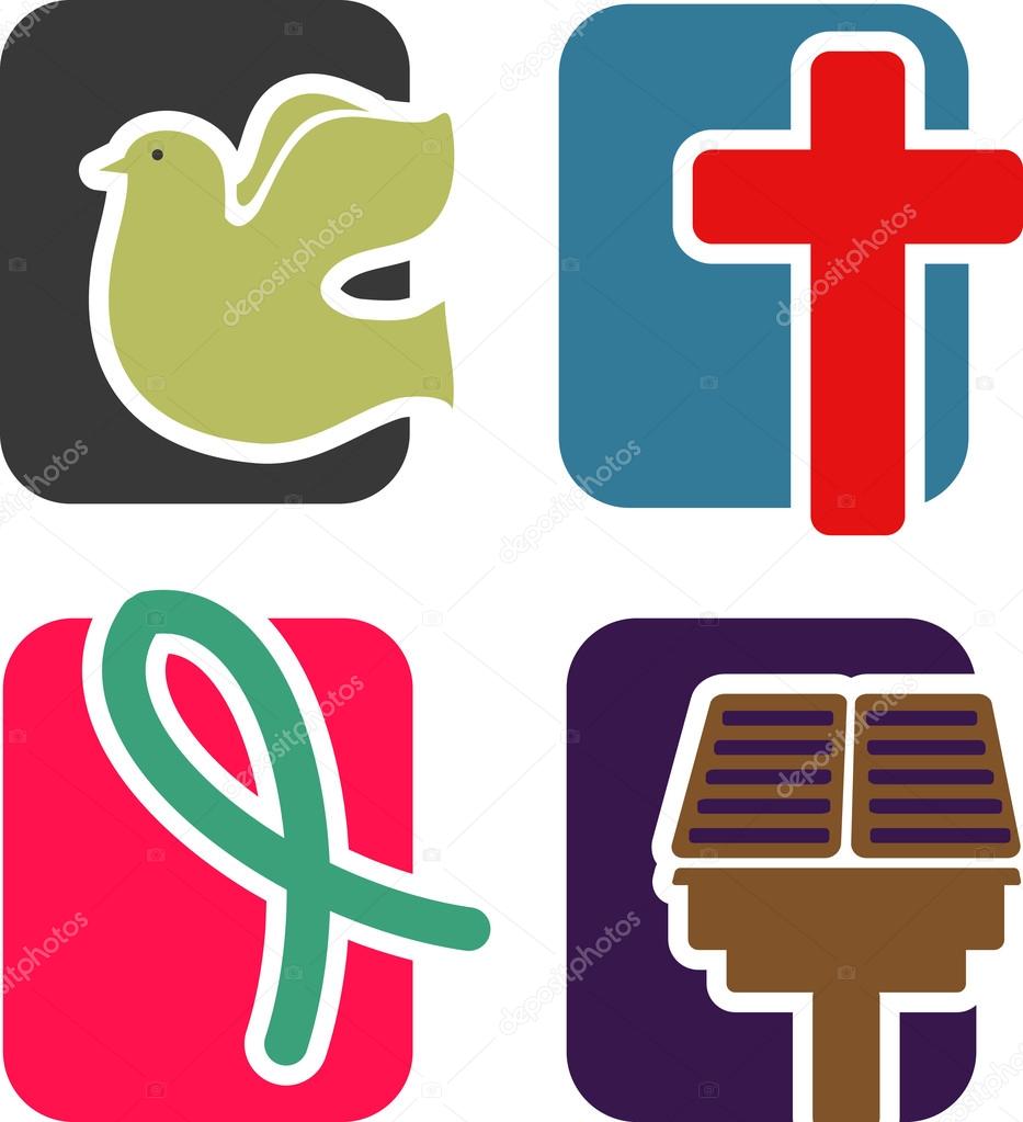 Icons on the theme of Christianity and faith.