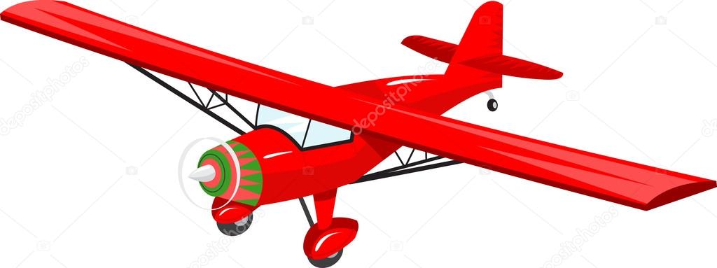 Model of the red light aircraft