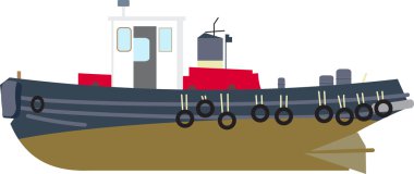 Renkli tug tekne