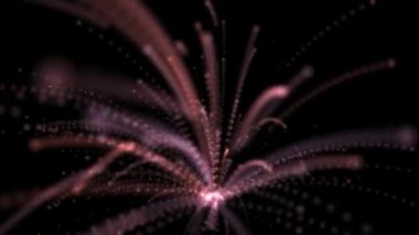 Sonsuza kadar havai fişek soyut animasyon