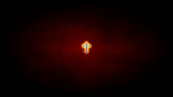 Croix de lumière du Christ, rayon faisceaux arrière-plan 