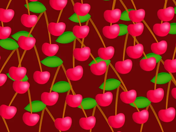 A juicy pink cherry wallpaper background — Stock Photo, Image