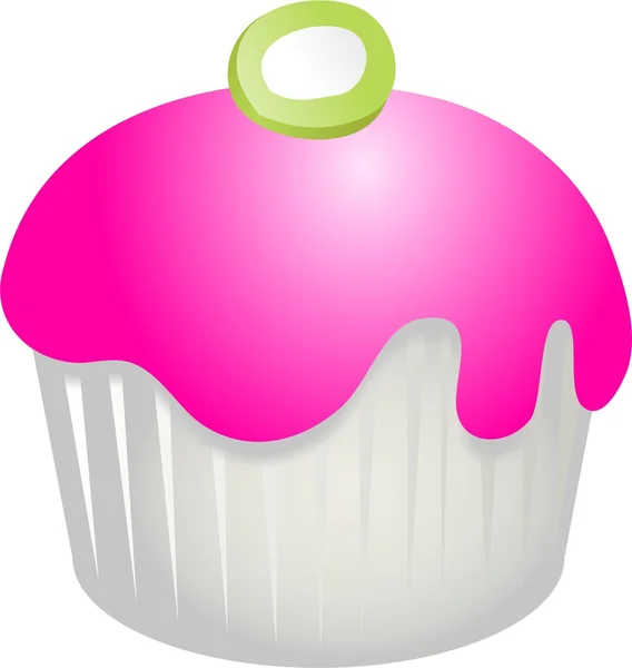 Illustration of cupcakes on white background — Stock Photo, Image