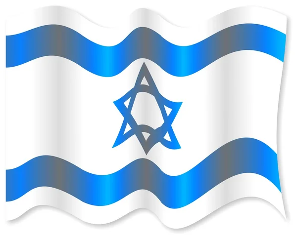 Israël wuivende vlag — Stockfoto