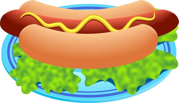 Amerikai hotdog szendvics, és ketchup — Stock Fotó