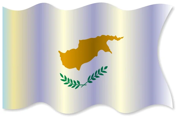 Cyprus waving flag — Stock Photo, Image