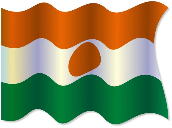 Niger waving flag — Stock Photo, Image
