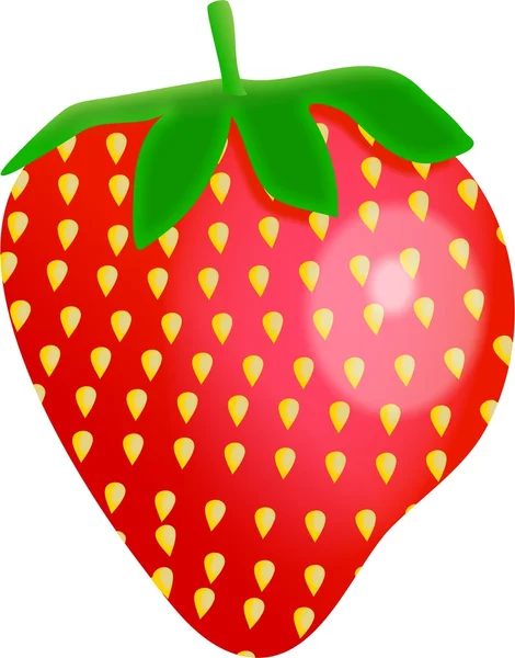 아름 다운 만화 딸기 — 스톡 사진