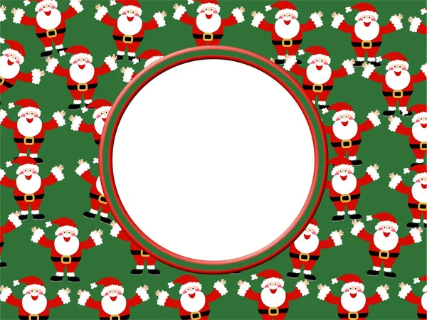Ramka Świętego Mikołaja — Zdjęcie stockowe