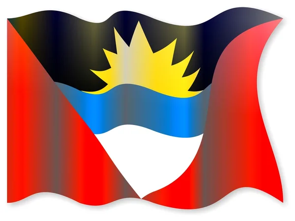 アンティグア ・ バーブーダの国旗 — ストック写真