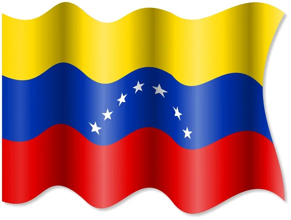 Wapperende vlag van Venezuela — Stockfoto