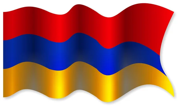 The national flag of Armenia — Stock Photo, Image