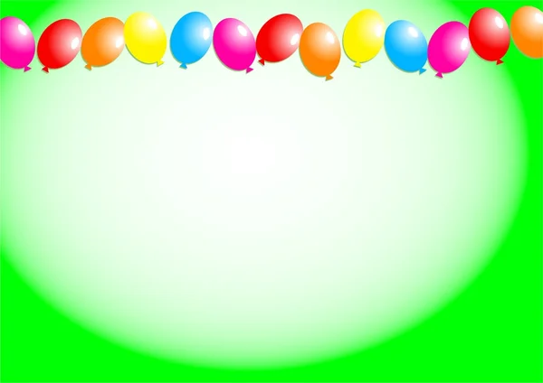Frontière de ballon coloré — Photo