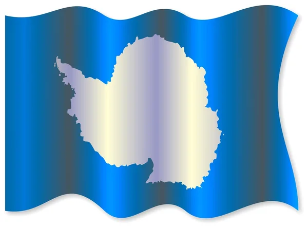 Bandeira Antártica acenando — Fotografia de Stock