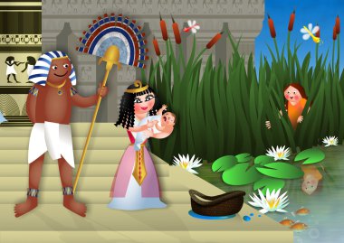 Bebek Moses ve Mısır Prenses