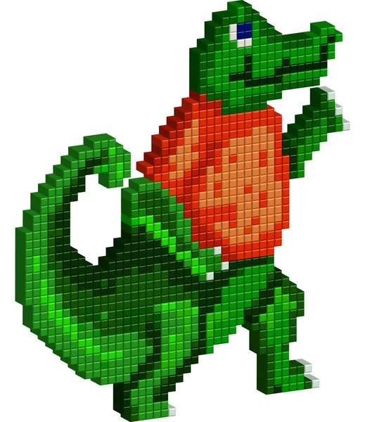 Ein Cartoon-Alligator — Stockfoto