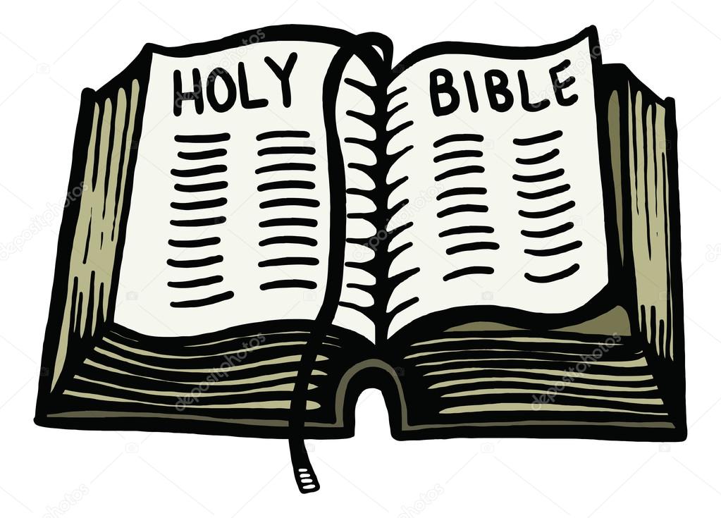 open bible drawing