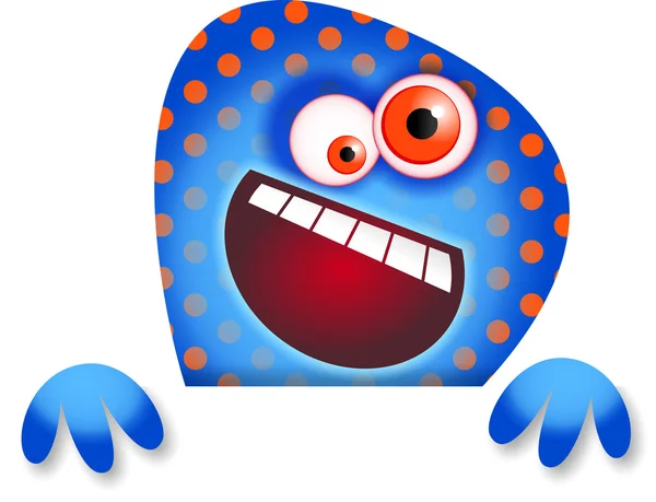 Cartoon Monster Sign — Stock Photo, Image