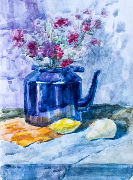 Still life, watercolor drawing — Stock Photo, Image