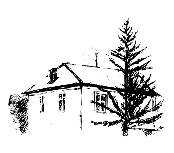 Maison, illustration vectorielle — Image vectorielle