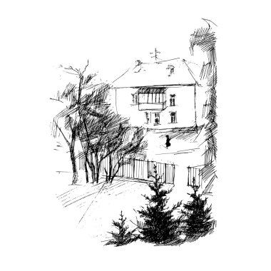 House, vektör çizim