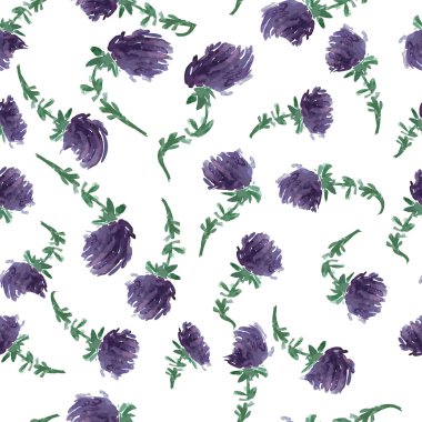 Vektör çizim çiçek sorunsuz arka plan