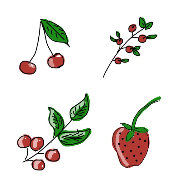 Berry, illustrazione vettoriale — Vettoriale Stock