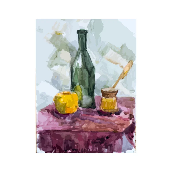 Nature morte, illustration vectorielle — Image vectorielle