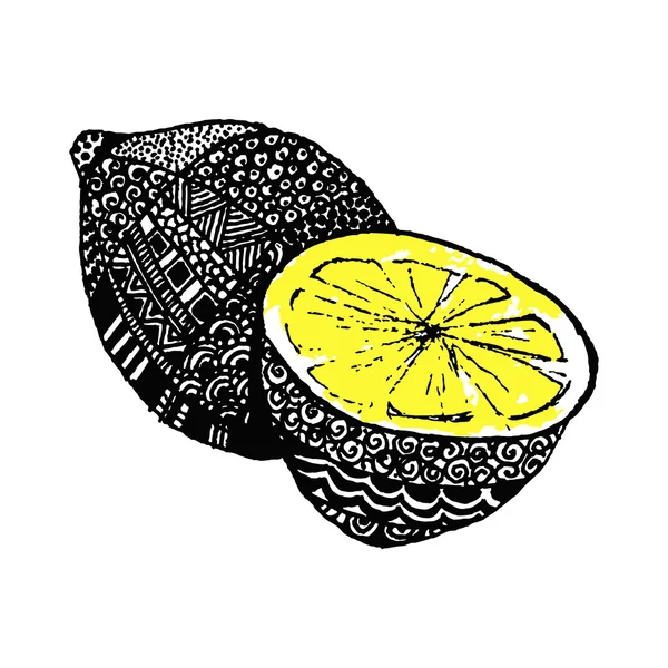 Limone, illustrazione vettoriale — Vettoriale Stock